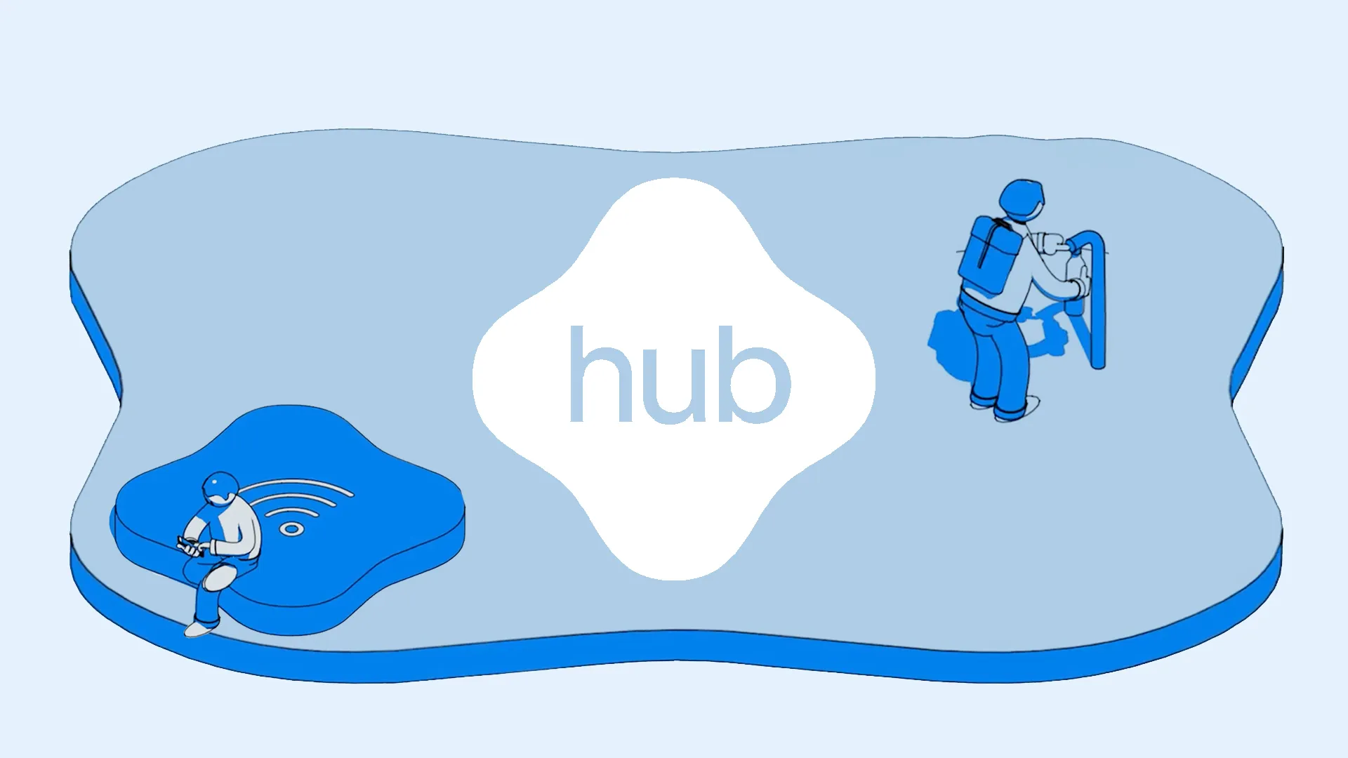 Reizen via Hubs – Animatie